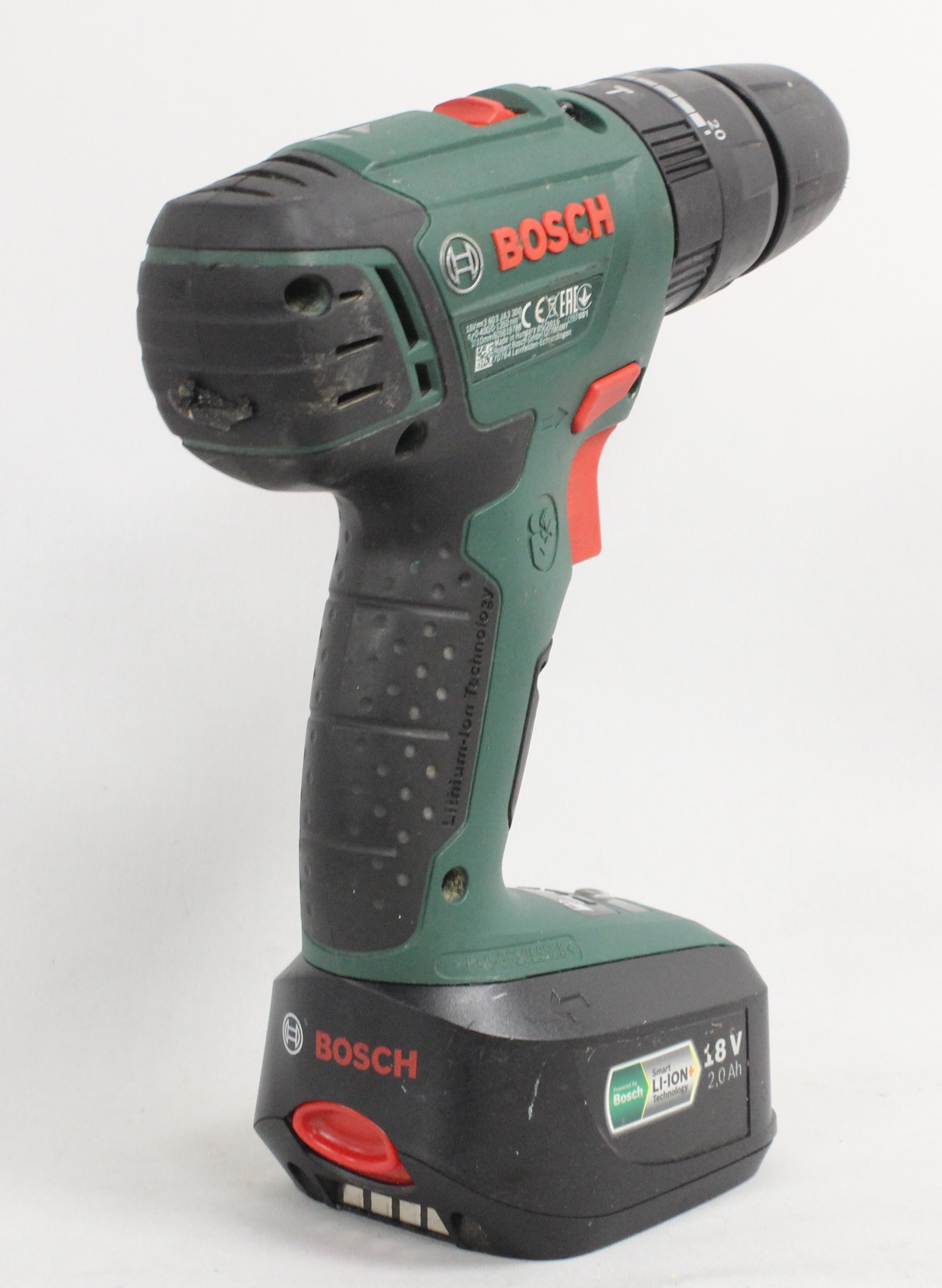 Pre-owned Bosch 18V PSB 1800 LI-2 Cordless Combi Drill with Charger & 2 ...